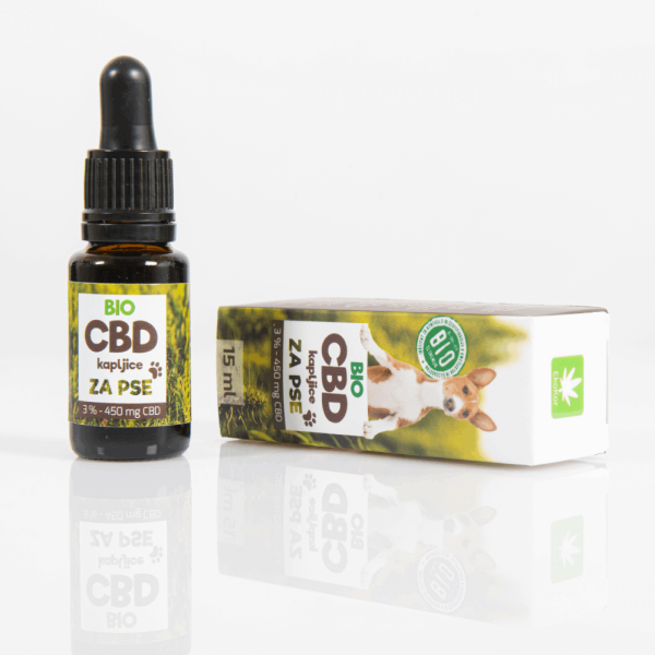 CBD kapljice za pse 3%