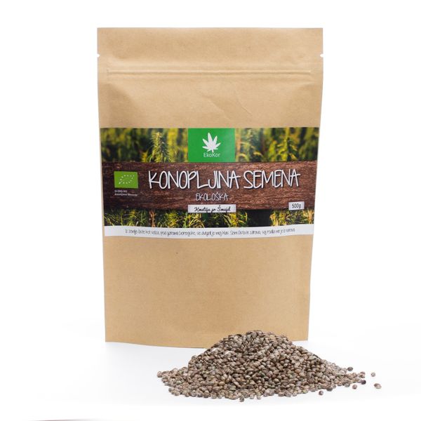 Ekološka konopljina semena (500g)