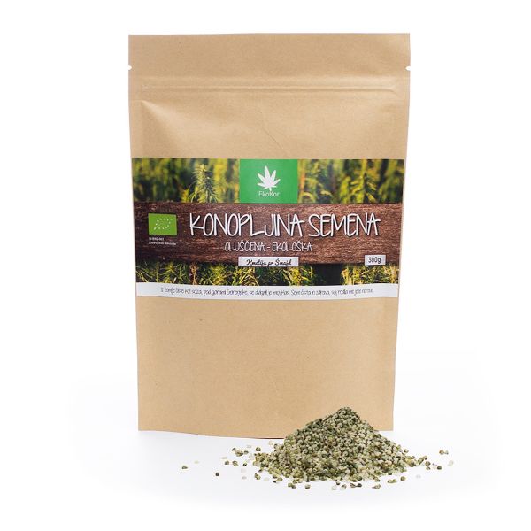 Ekološka sveže oluščena konopljina semena (300g)